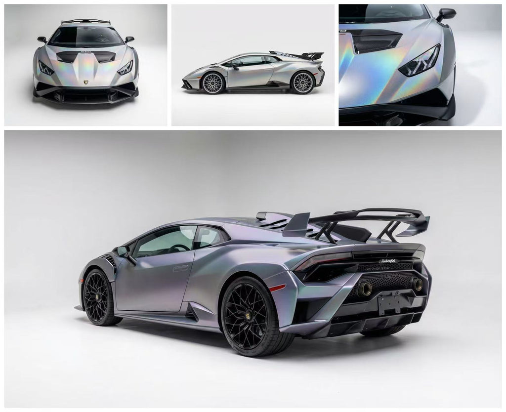 Matte Rainbow Lazer Silver