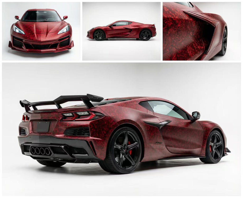 Carbon Fiber Frost Red