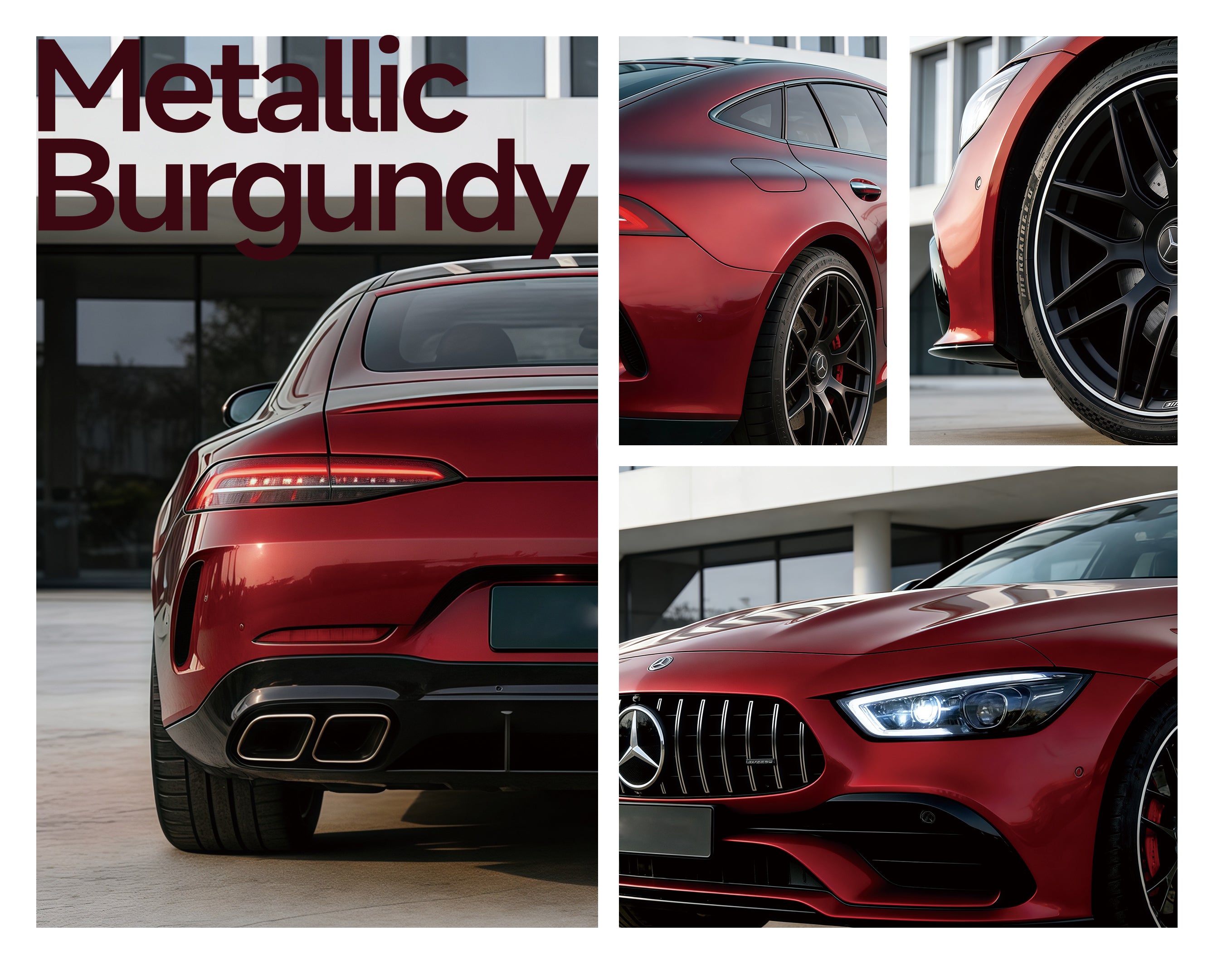 Metallic Burgundy