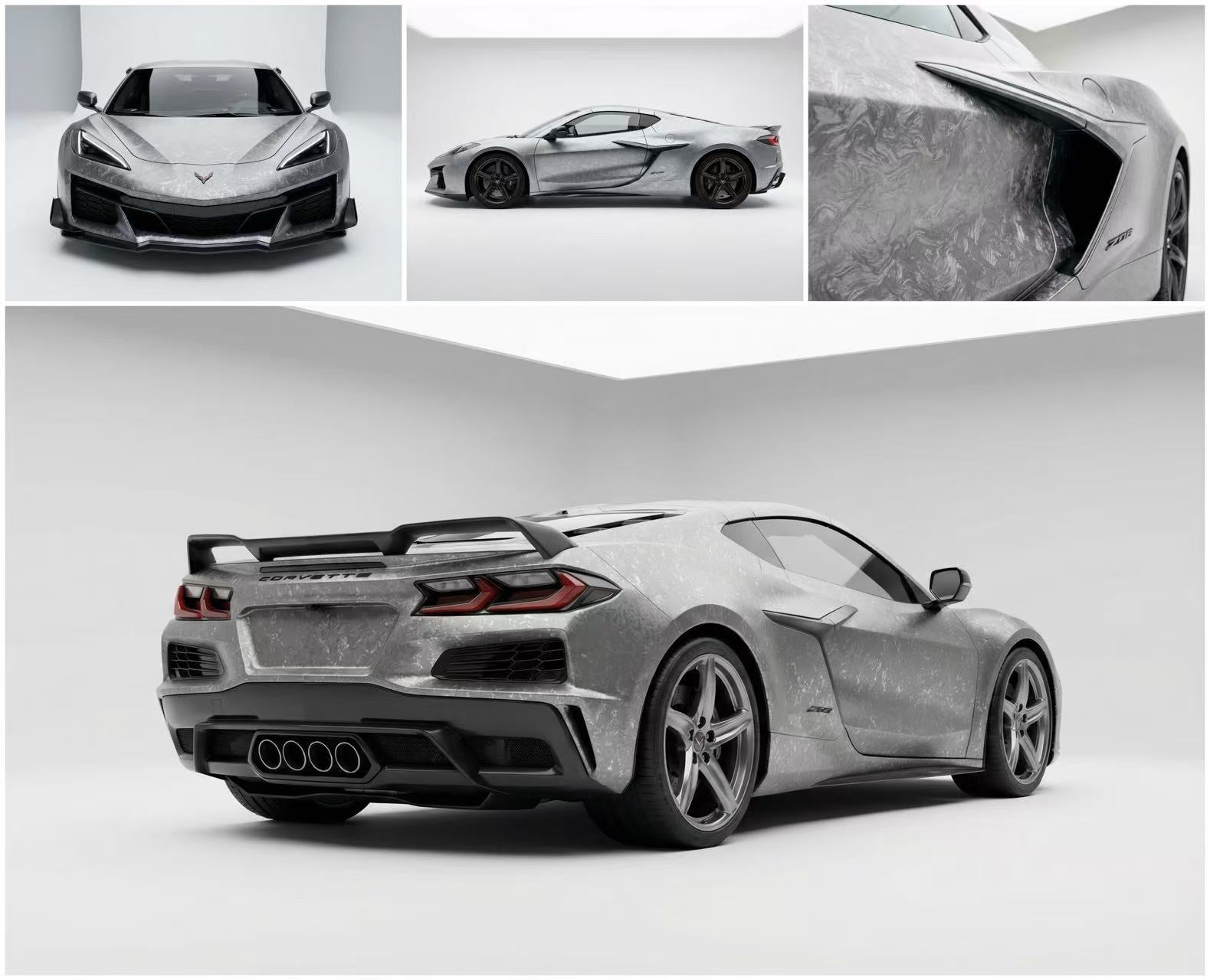 Carbon Fiber Frost Silver