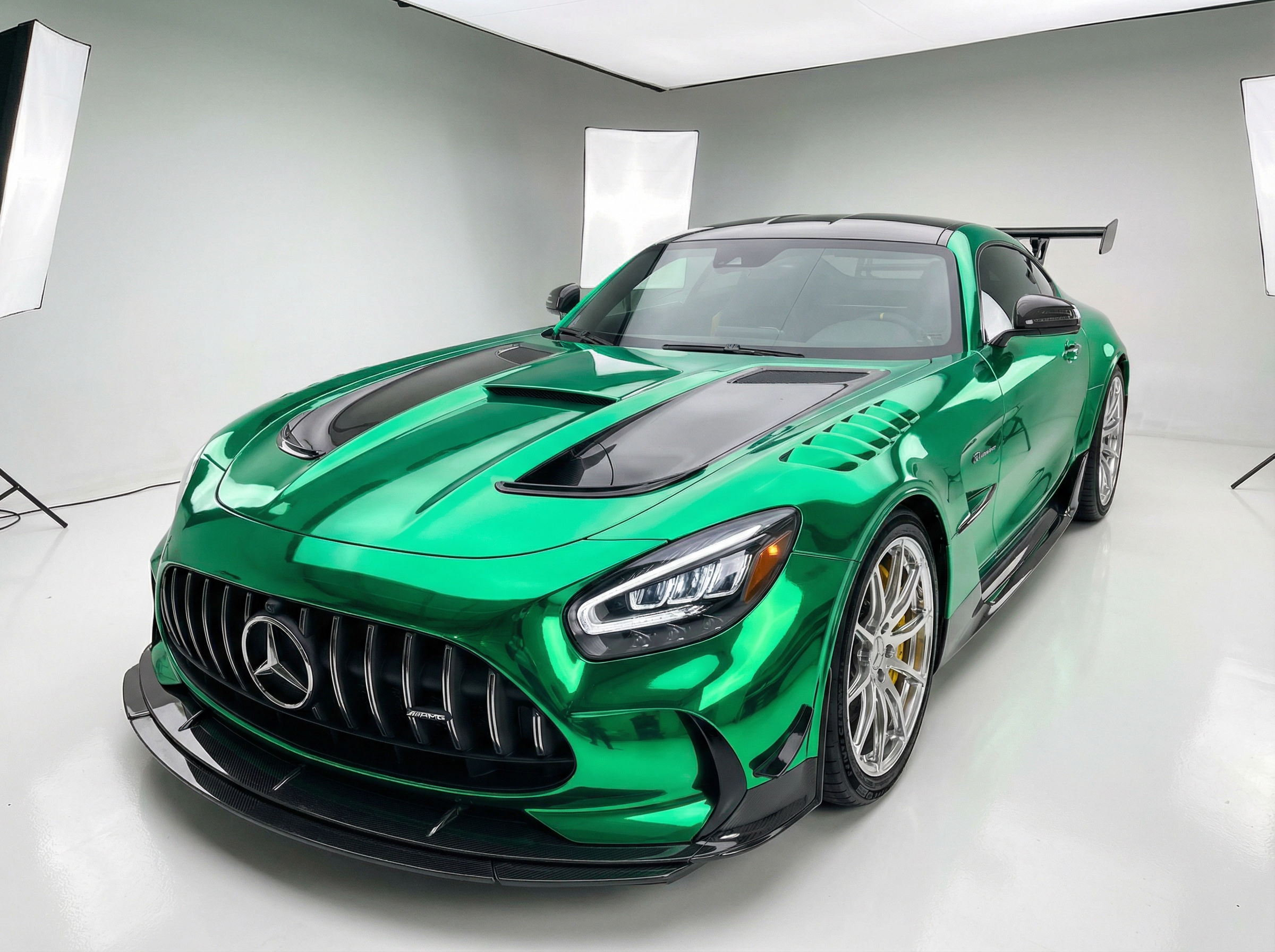 Chrome Metal Emerald Green