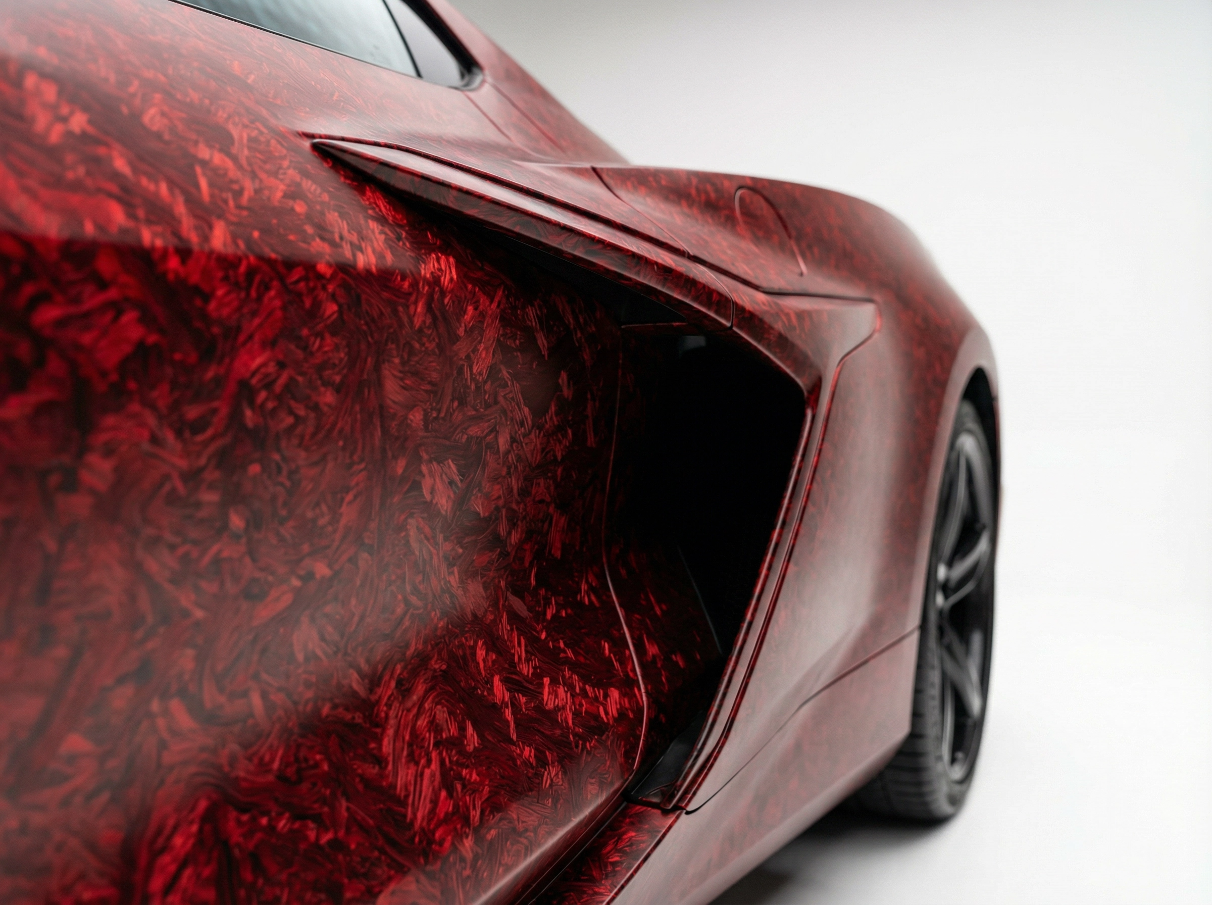 Carbon Fiber Frost Red