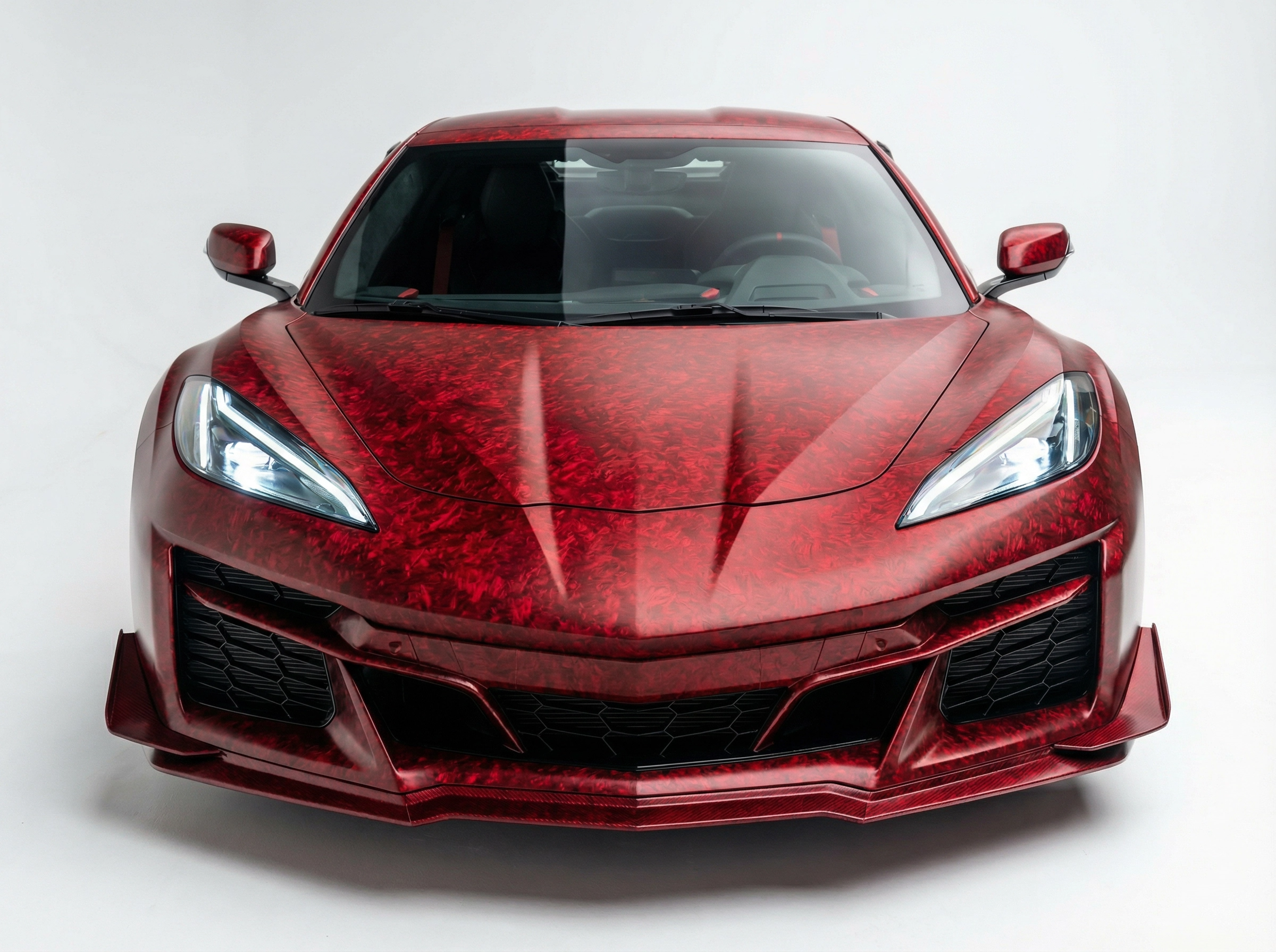 Carbon Fiber Frost Red