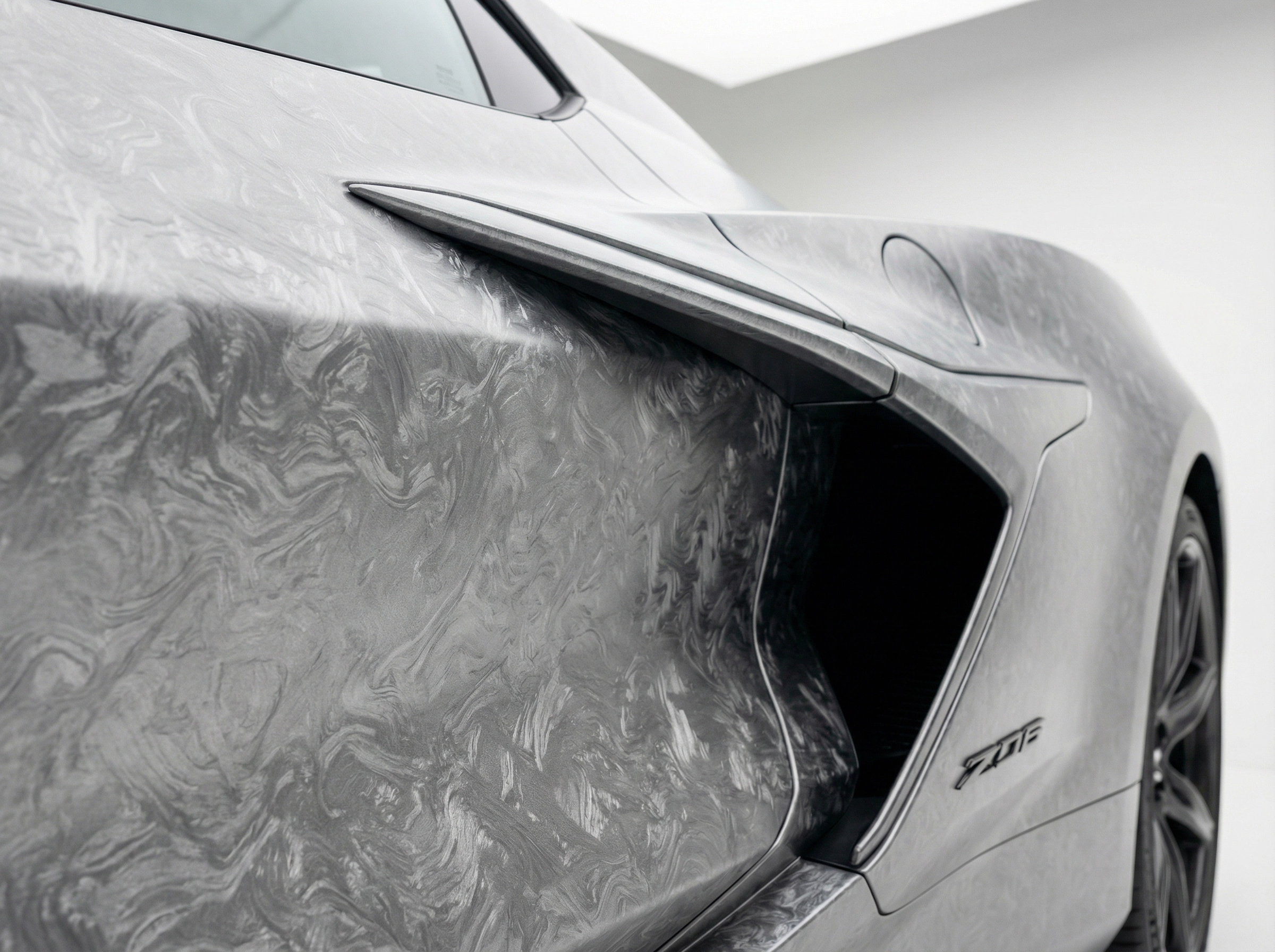Carbon Fiber Frost Silver