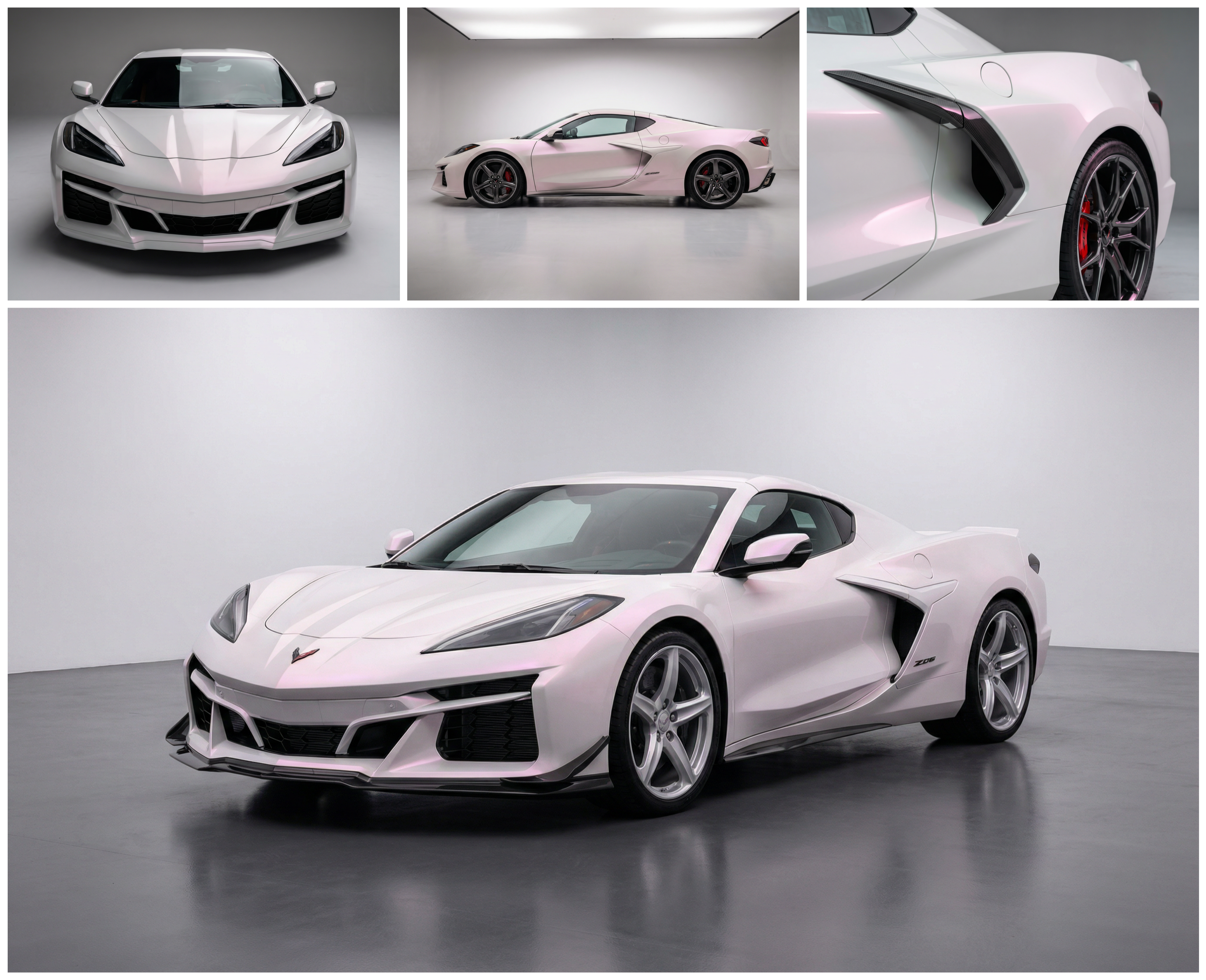 Diamond White to Pink