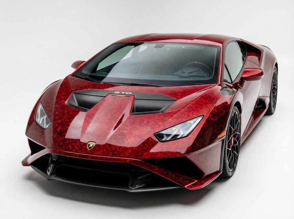 Forged Carbon Red