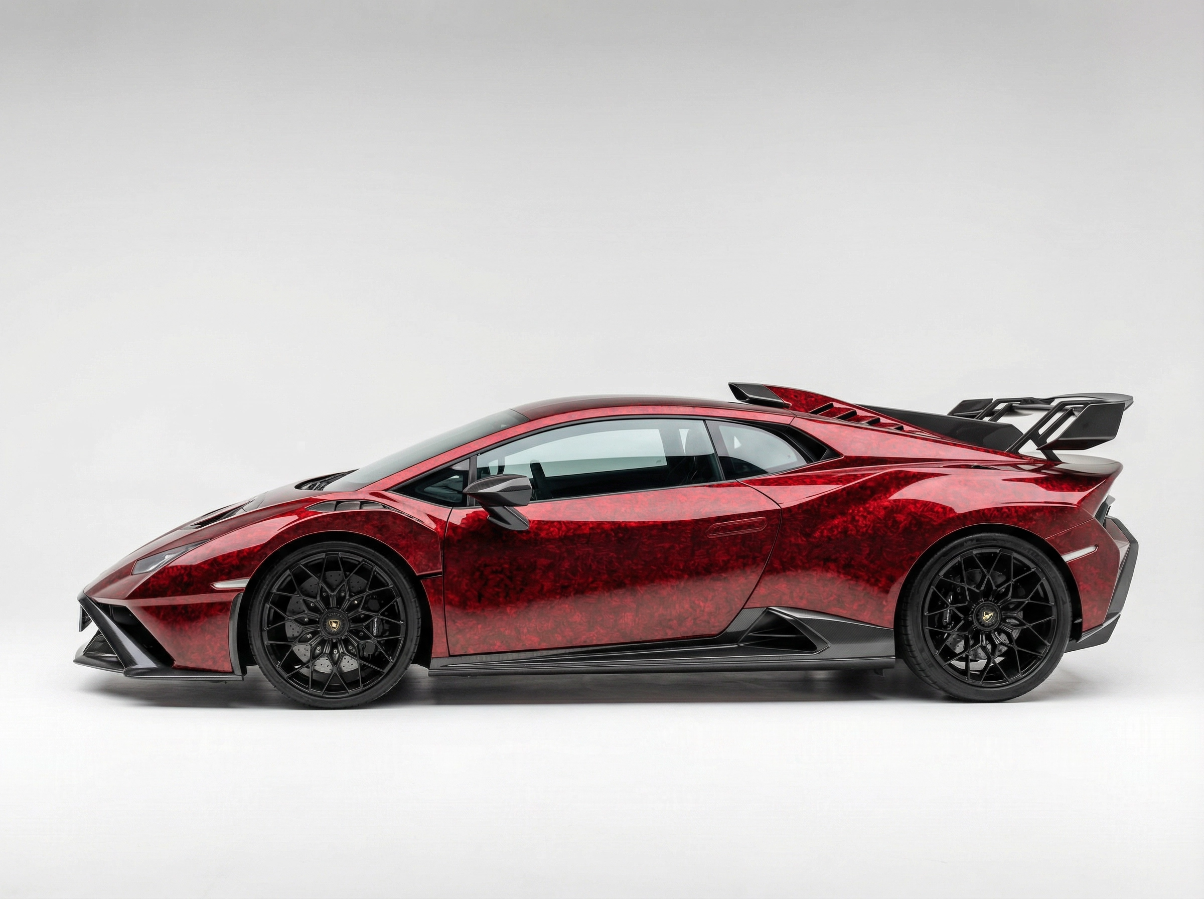 Forged Carbon Red