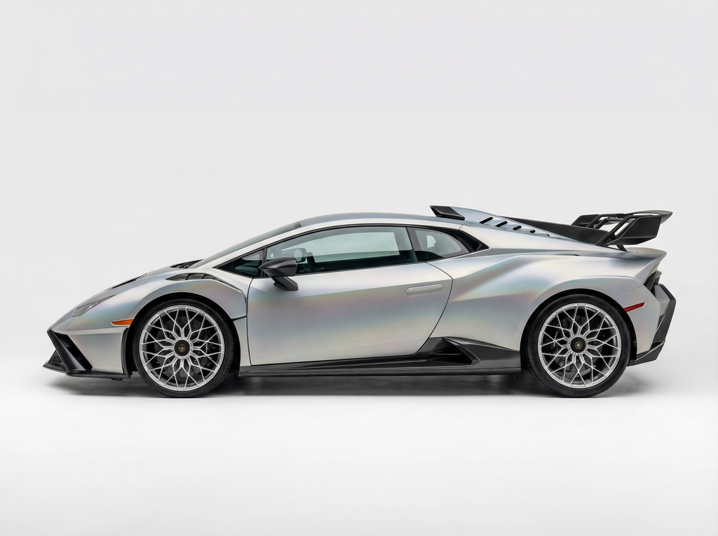 Matte Rainbow Lazer Silver