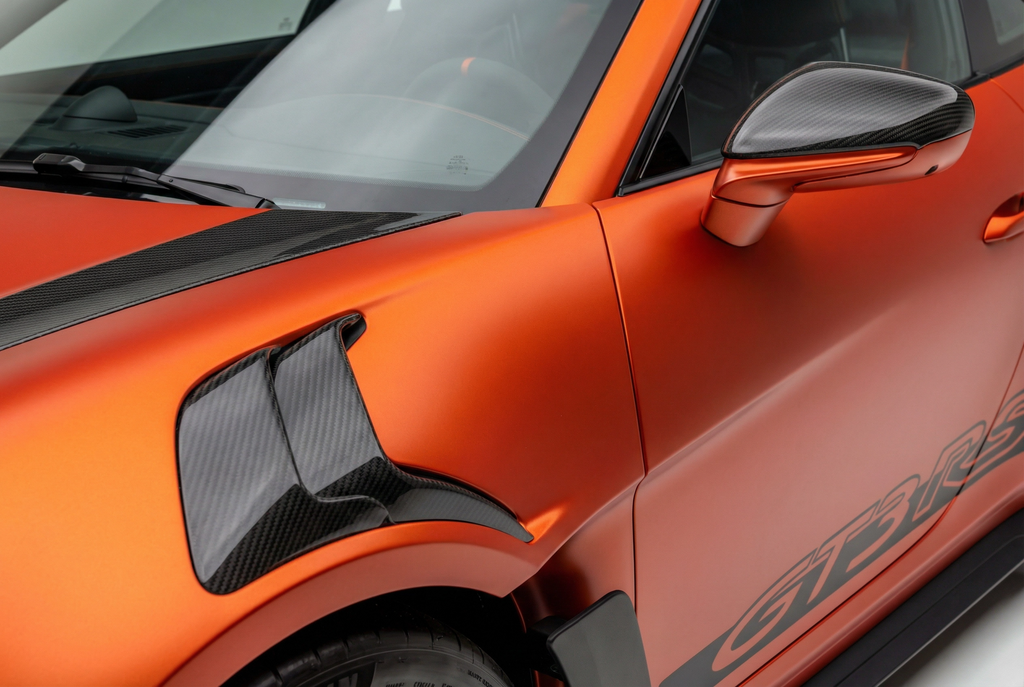 Matte Chrome Metal Hibiscus Orange