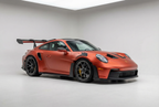 Matte Chrome Metal Hibiscus Orange