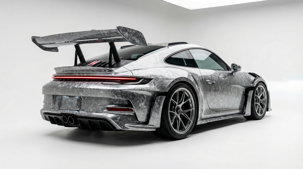 Forged Carbon Silver